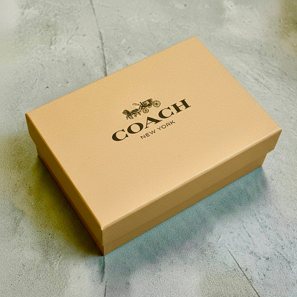 Coach Branded Crossbody Bag - Beige Brown Premium Edition