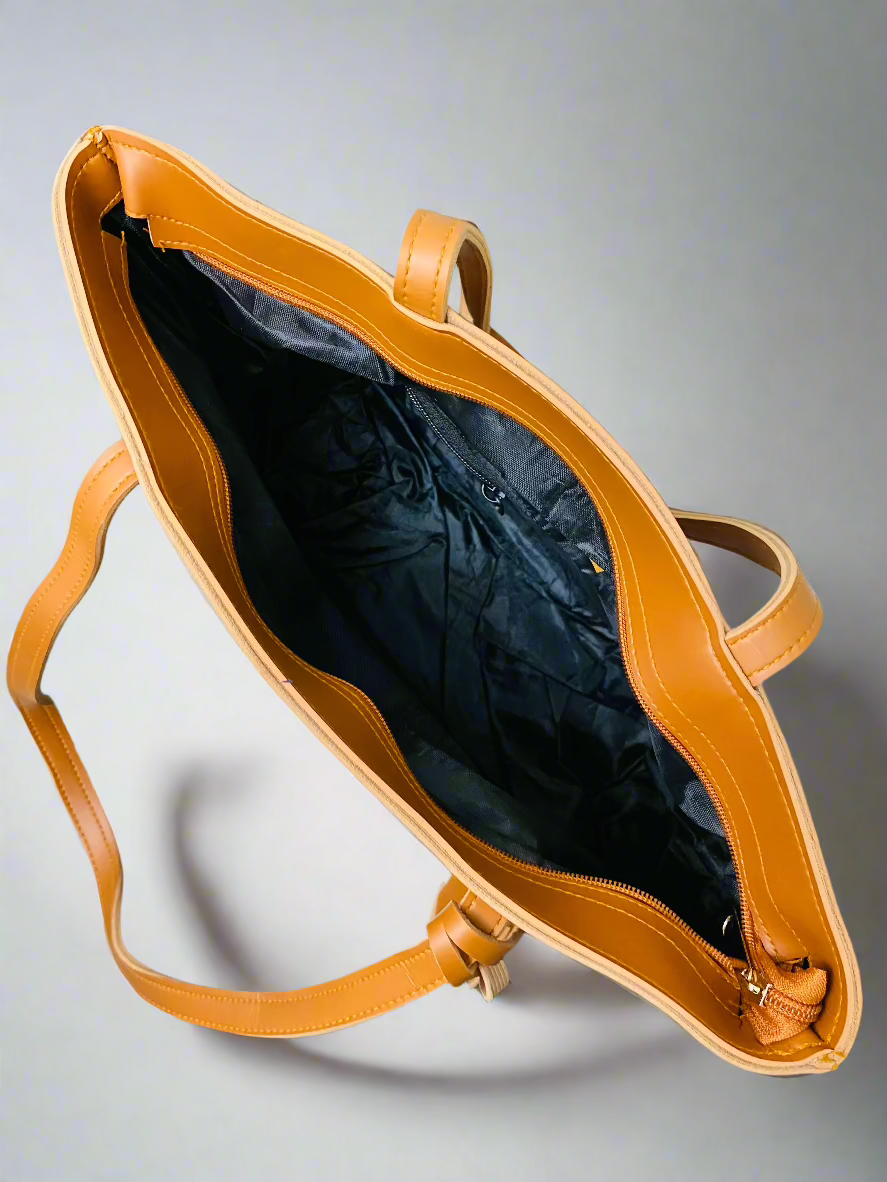 Tawny Swiss Premium Silk ToteBag - Pack of 4 - Brown Tawny Colour