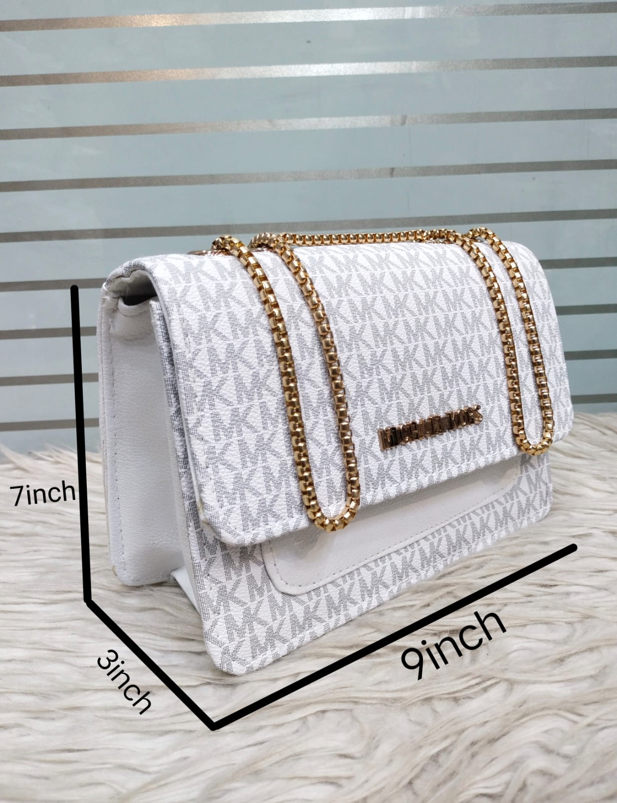 Michael Kors Crossbody Bag - Super White Colour - MK BRANDED