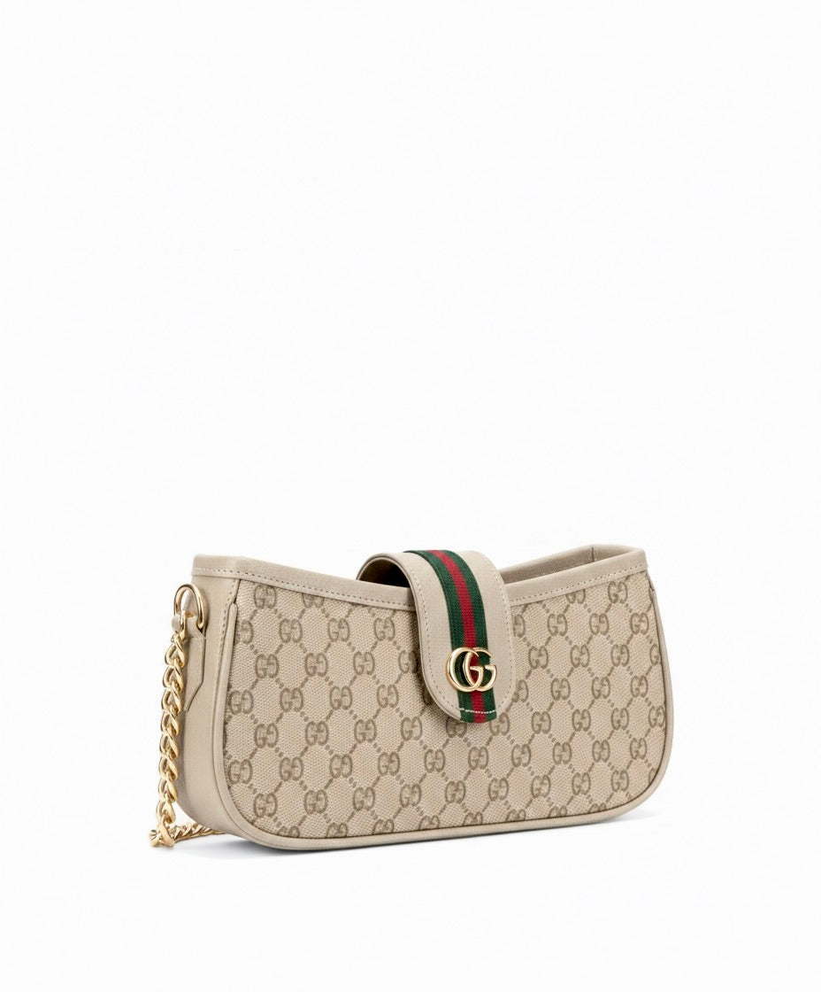 Gucci GG Monogram Skin Colour Canvas Luxury Shoulder Bag