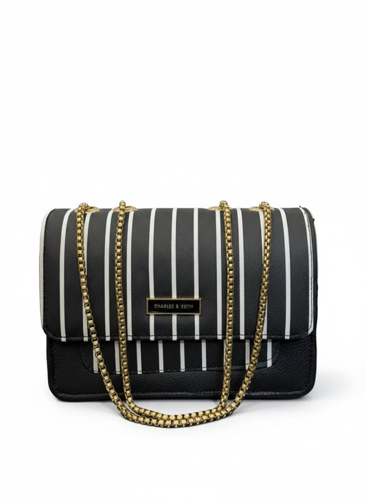 Charlies & Keith Crossbody Bag - Chinese Manufactured - Black Colour