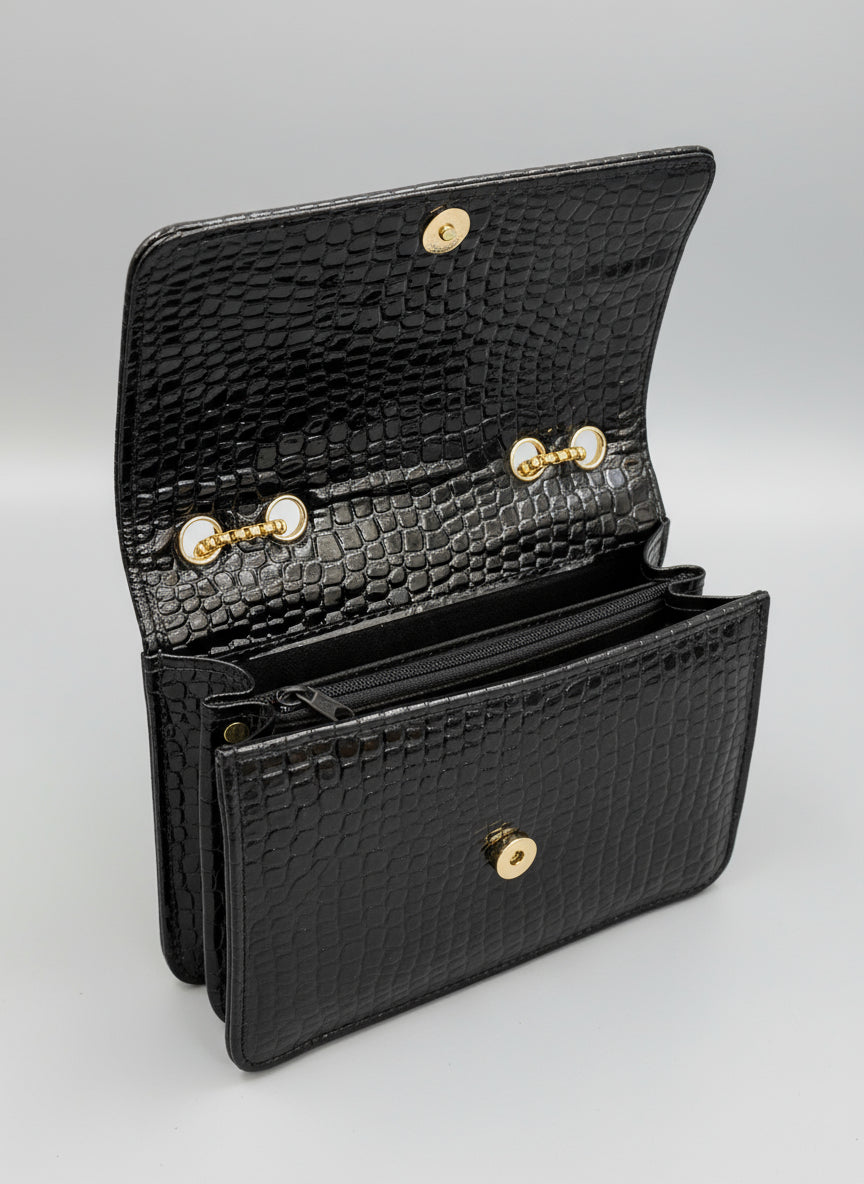 Gaby vanity YSL Crossbody bag in patent leather - Black Colour