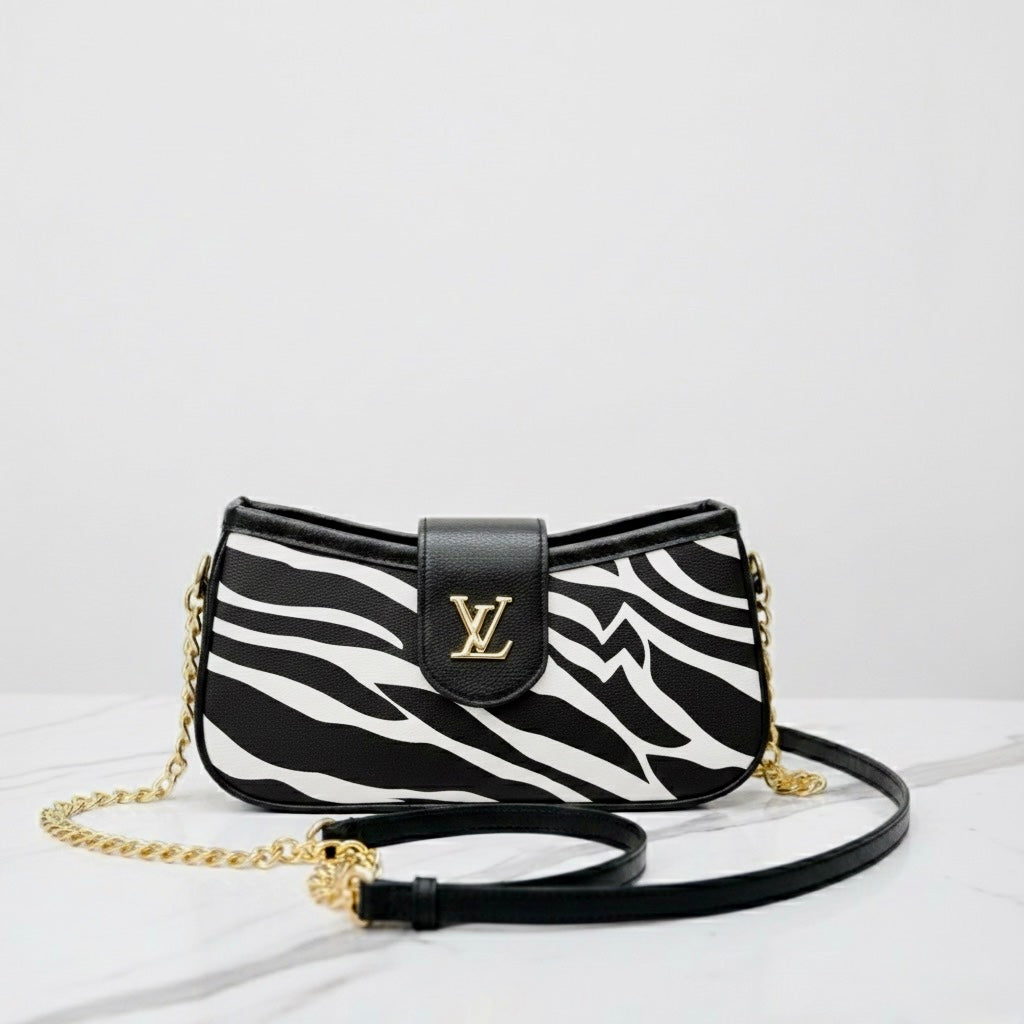 Parisian Luxe Houndstooth Bag - Iconic Black & White Edition