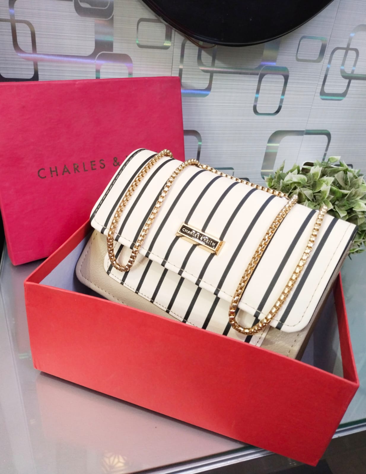 Charlies & Keith Crossbody Bag - Chinese Manufactured - OffWhite Colour