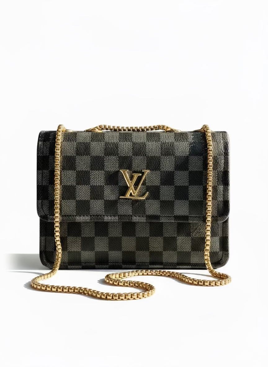 Louiis Vuittoñ PARIS Trio Monogram Shadow Leather - Branded Crossbody Bag