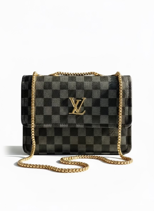 Louiis Vuittoñ PARIS Trio Monogram Shadow Leather - Branded Crossbody Bag