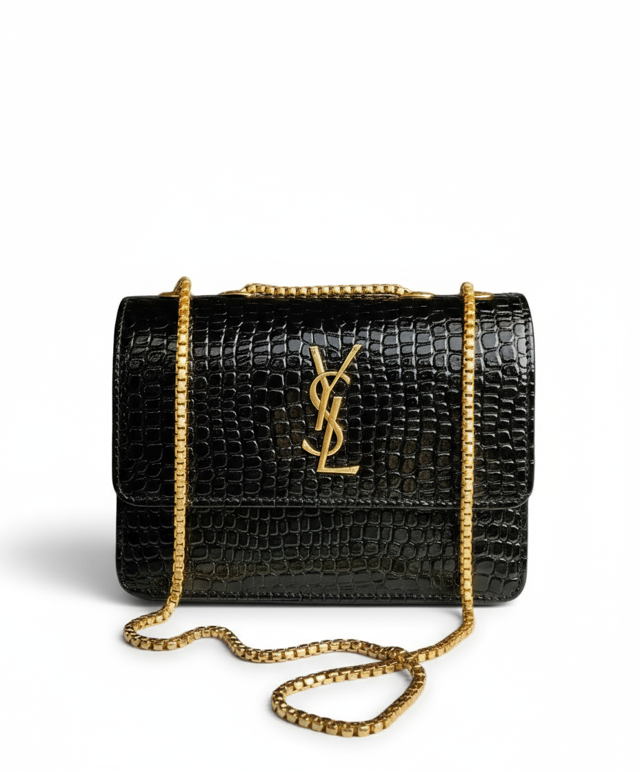 Gaby vanity YSL Crossbody bag in patent leather - Black Colour