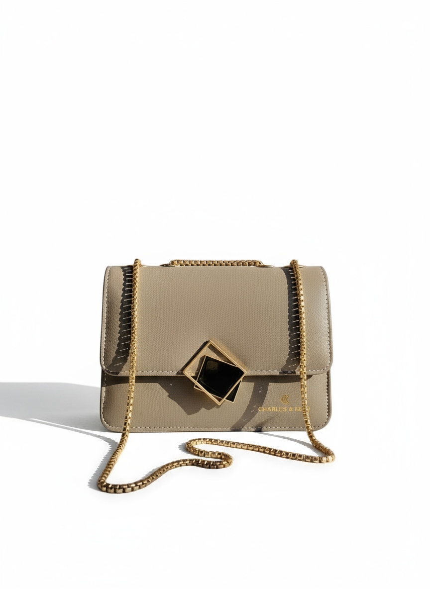 Charles & Keith   Front Flap Chain-Crossbody Bag