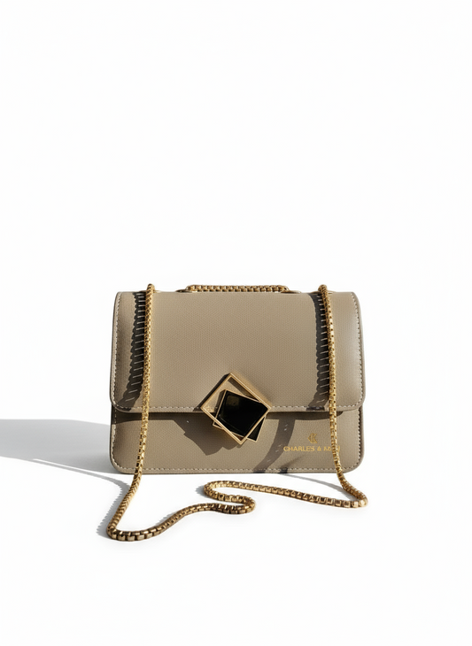 Charles & Keith   Front Flap Chain-Crossbody Bag