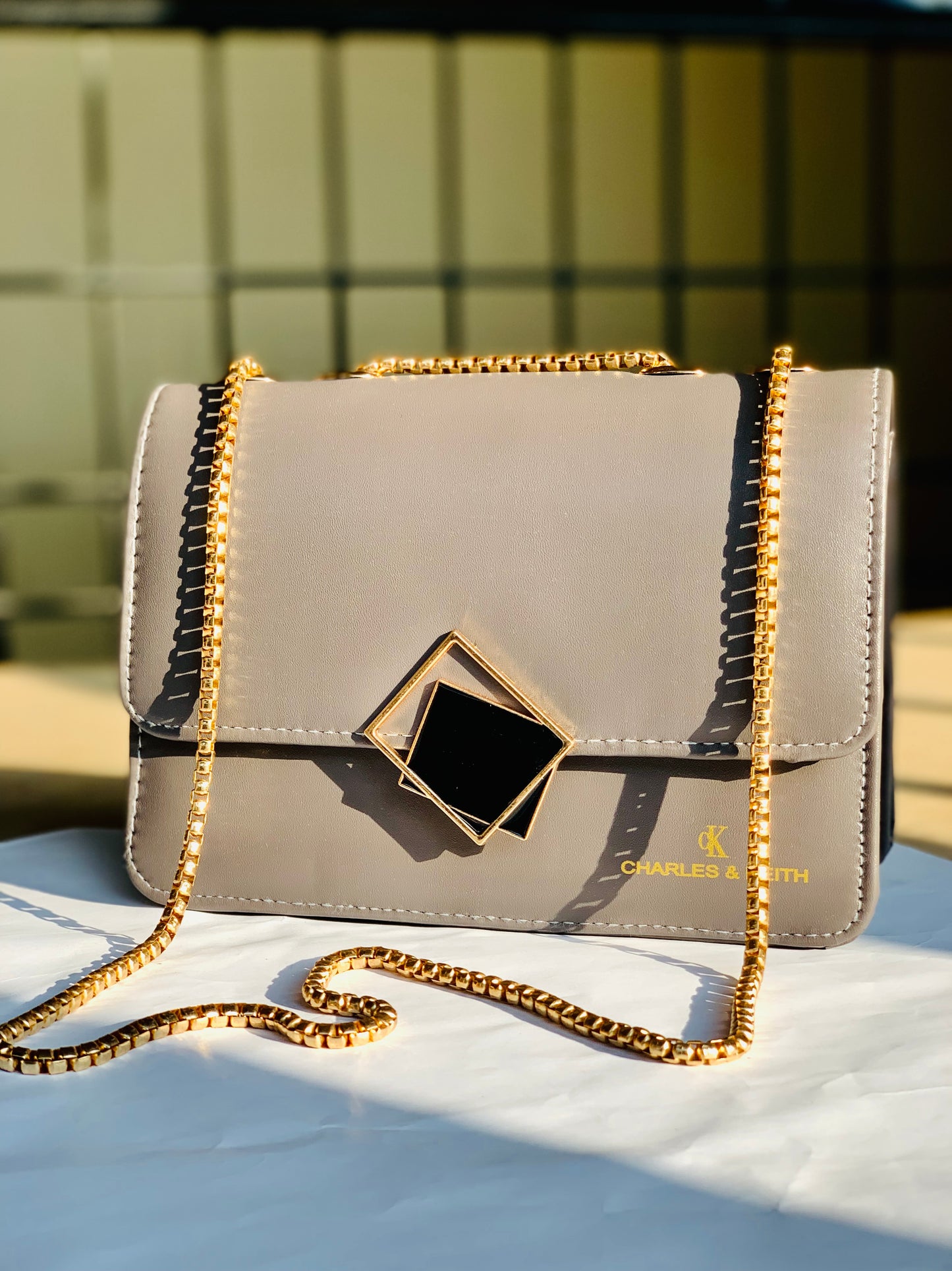 Charles & Keith   Front Flap Chain-Crossbody Bag