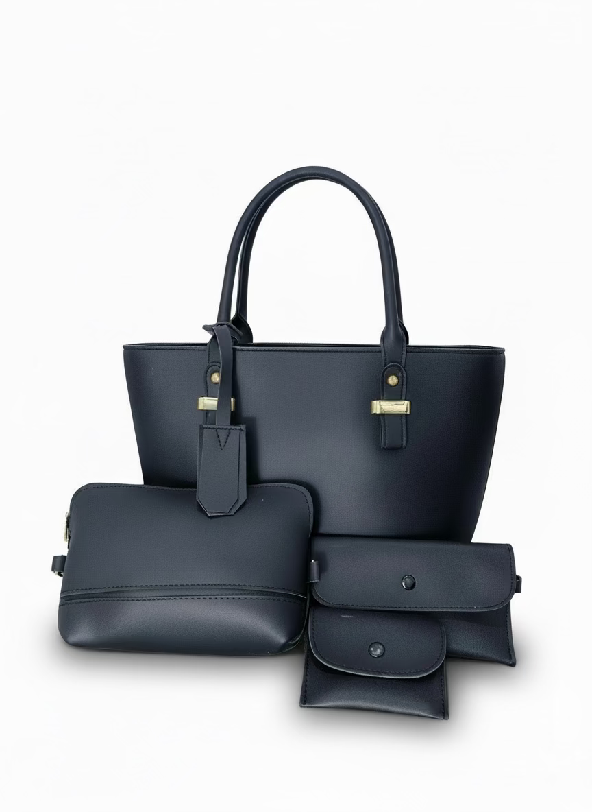 Black Suede Premium tote bag - Pack Of 4